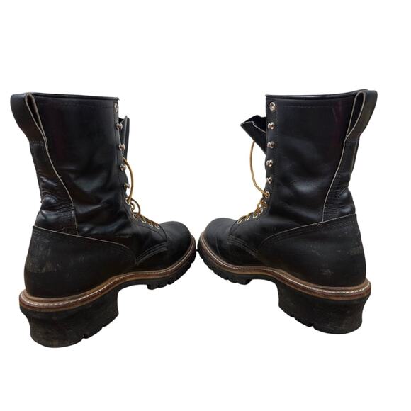 Red Wing Shoes Mens #699 LoggerMax Soft Toe Logger Leather Work Boots Size 8.5 - Picture 5 of 12